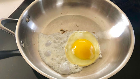 How to Make A Perfect Egg Omelette in Stainless Steel Frying Pan