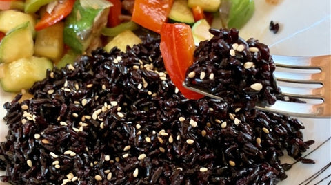 Veggie Stir Fry with Black Rice
