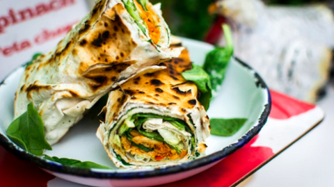 Chicken Spinach Tortilla Wrap