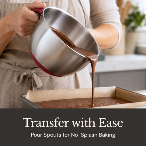 GripMix™ Stainless Steel Mixing Bowl Set
