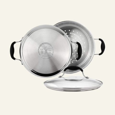 AVACRAFT Signature Stainless Steel Steamer Cooking Pot Set (5-Ply)