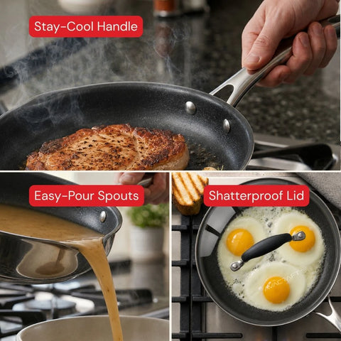 Campus Kitchen Ceramic Nonstick Starter Set