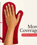 Extra long oven mitts