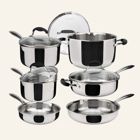 The Essentials Stainless Steel Cookware Set (10 Piece)