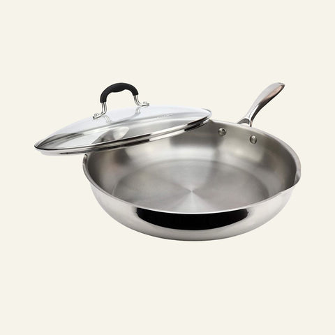 AVACRAFT Signature Stainless Steel Frying Pan (5-Ply)