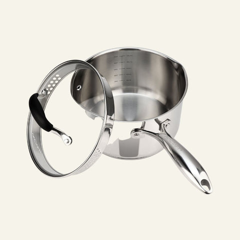 Five-Ply Stainless Steel Saucepan