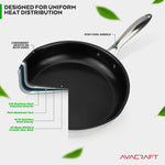 Load image into Gallery viewer, AVACRAFT Ceramic Nonstick Frying Pan with Lid, Egg Pan, Ceramic Nonstick Skillet, 100% PFOA, PTFE Toxins Free Cooking Pan, Best Ceramic Pans for Cooking, 10 Inch
