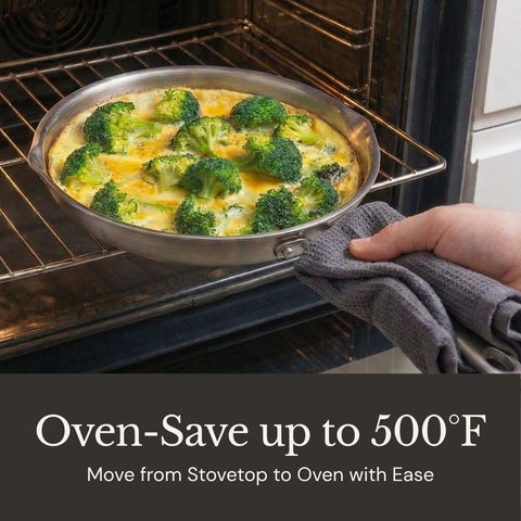 AVACRAFT Signature Stainless Steel Frying Pan (5-Ply)