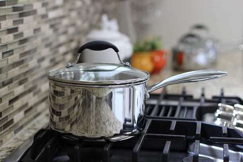 Tri-Ply Stainless Steel Saucepan