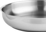 Load image into Gallery viewer, AVACRAFT 18/10 Stainless Steel Frying Pan with Lid and Side Spouts (Five-Ply Capsule Bottom, 12 Inch)
