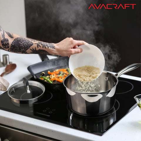 Five-Ply Stainless Steel Saucepan