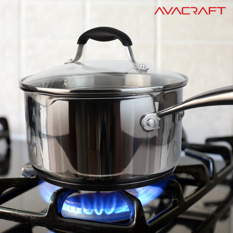 Five-Ply Stainless Steel Saucepan